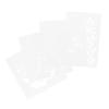 HOMSFOU 4-Piece Reusable Flower Stencil Set view 1