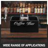 Coffee Station Organizer, Black Countertop Storage Box view 3