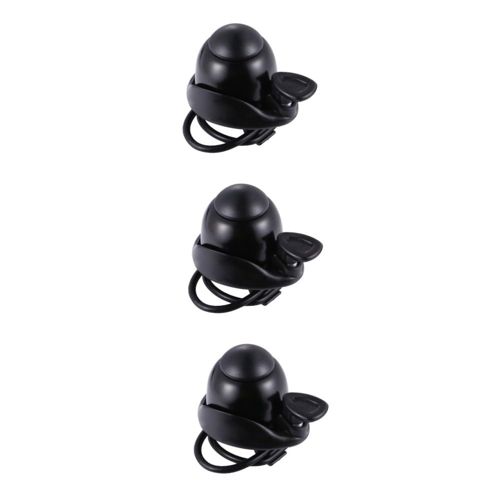 TOYANDONA 3-Pack Universal Bicycle and Electric Scooter Bells, Adjustable, Black