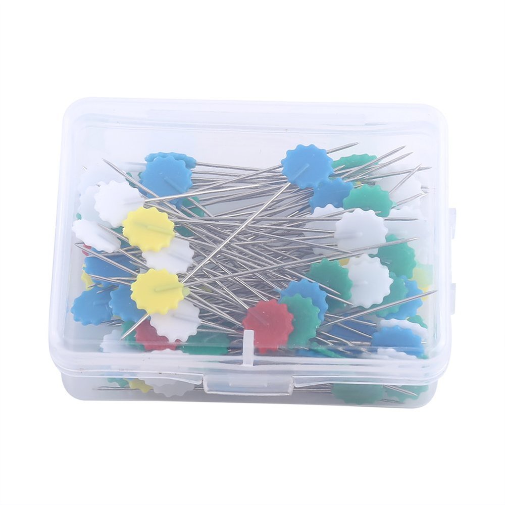 Quilt Tool Pins - 100 Piece Set with Storage Box