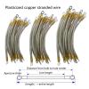 BADIKA Grounding Cable, 100 Pieces, 6 mm² Copper Stranded Wire, 450 mm, 8-Aperture view 4