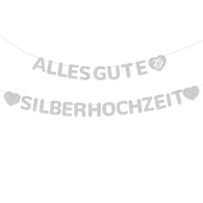 Silver Wedding Anniversary Banner