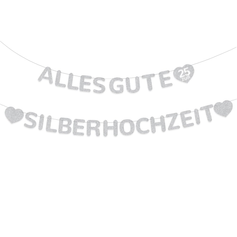 Silver Wedding Anniversary Banner