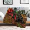 LTTTT Tractor Flannel Blanket, 140 x 180 cm view 2
