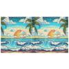 3-Ring Binder with Palm Trees and Golden Beach Design view 2