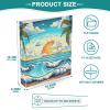 3-Ring Binder with Palm Trees and Golden Beach Design view 4