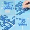 mciskin Royal Blue 1st Birthday Cake Topper Set view 3