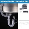 RV Waste Water Hose Set, 10 m, Foldable with Adjustable Adapter view 3