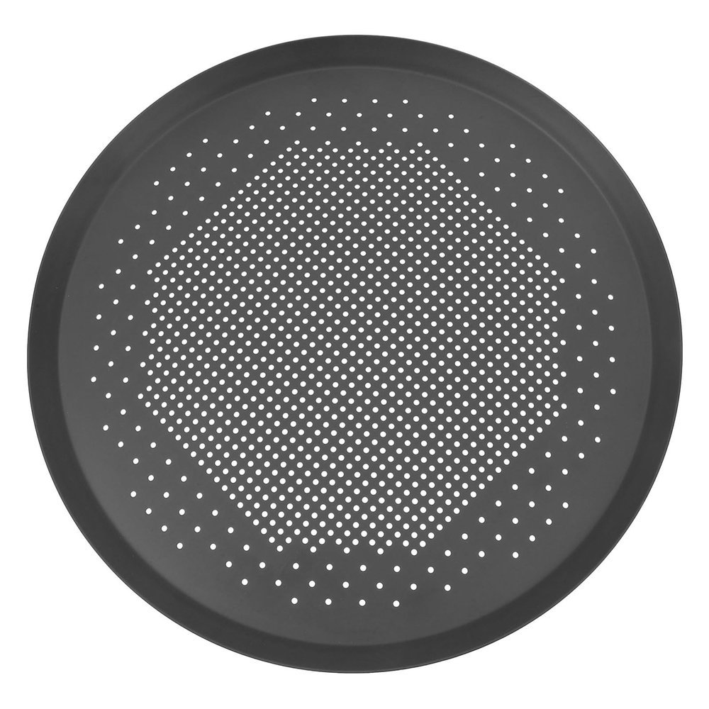 FUNNETOYU 33 cm Round Perforated Aluminum Pizza Pan