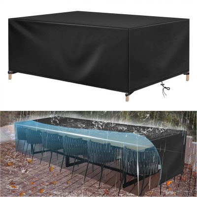 HNKDKJ Waterproof Patio Furniture Cover, 205 x 75 x 70 cm, 420D Oxford Fabric
