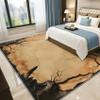 TerroVee Textured Area Rug 200 x 300 cm, Washable, Non-Slip, Soft, Sepia Black view 4