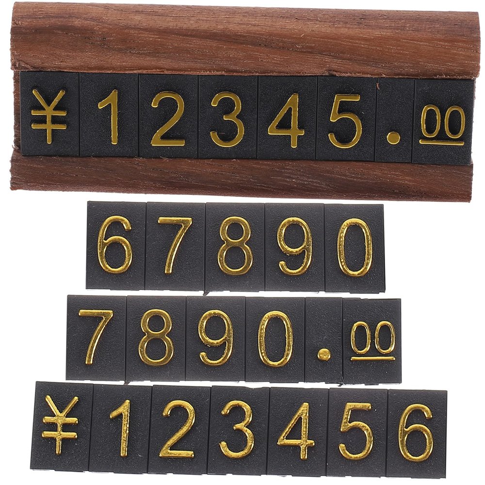 Adjustable Plastic Price Cubes, 1 Set