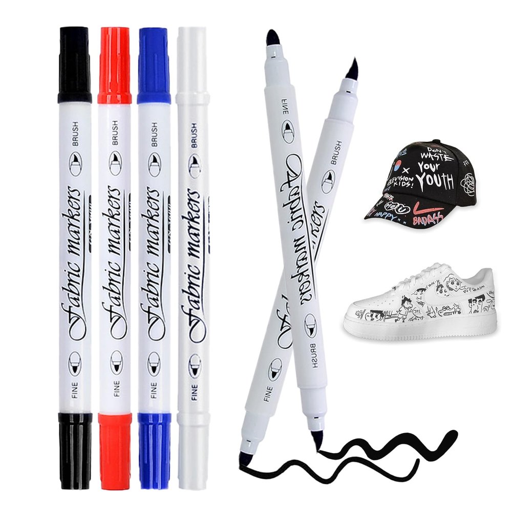 Caelura 4-Pack Washable Fabric Markers