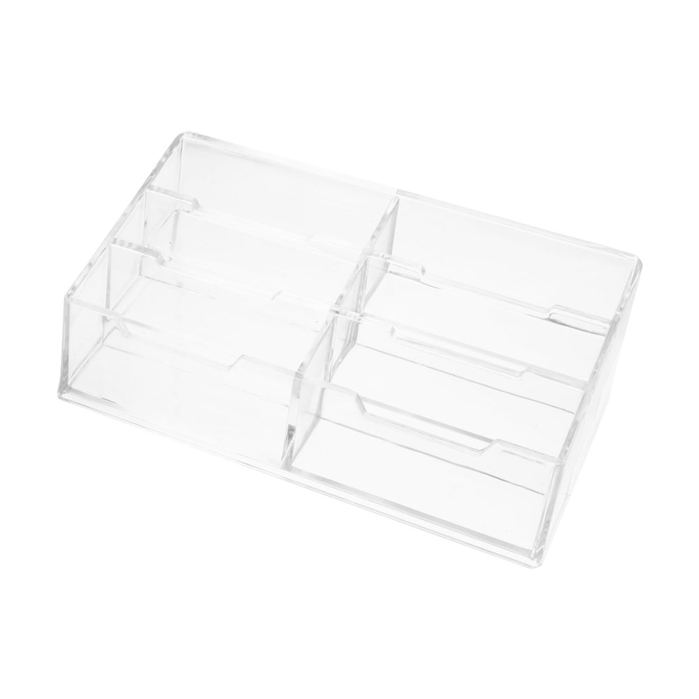 HORIALENCE Clear Acrylic Storage Box with Compartments