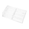 HORIALENCE Clear Acrylic Storage Box with Compartments view 1
