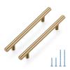 JOY DECOR Stainless Steel Cabinet Handles for Drawers and Cabinets, Champagne Bronze, 128 mm Center-to-Center, 30 Pack view 1