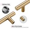 JOY DECOR Stainless Steel Cabinet Handles for Drawers and Cabinets, Champagne Bronze, 128 mm Center-to-Center, 30 Pack view 4