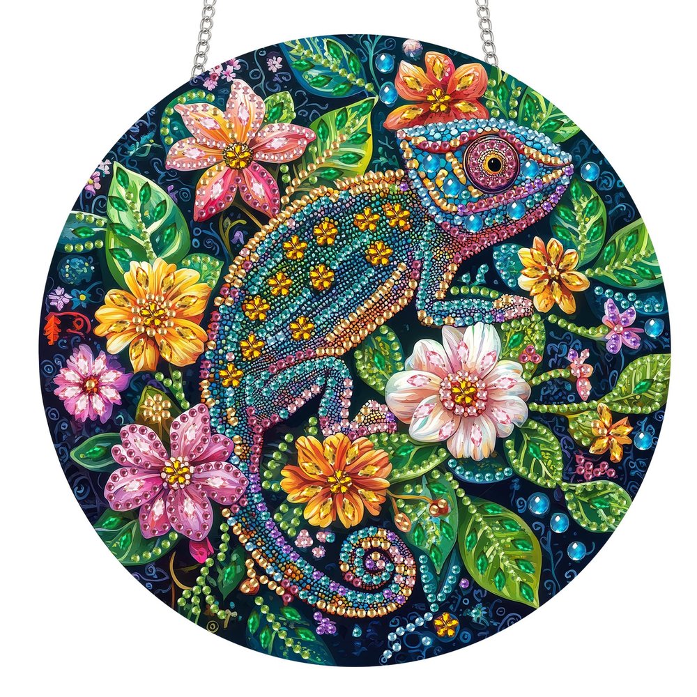 Reofrey Double-Sided Diamond Painting Suncatcher - 20x20cm