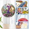 Reofrey Double-Sided Diamond Painting Suncatcher - 20x20cm Dinosaur Design view 3