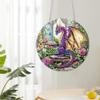 Reofrey Double-Sided Diamond Painting Suncatcher - 20x20cm Dinosaur Design view 4