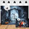 Xiaoterna 6 x 3 m Halloween Forest Cemetery Photography Backdrop view 2