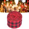 Christmas Plaid Ribbon - Wire Ribbon for DIY view 4