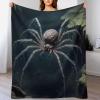Spider Flannel Fleece Throw Blanket, 130 x 180 cm view 1