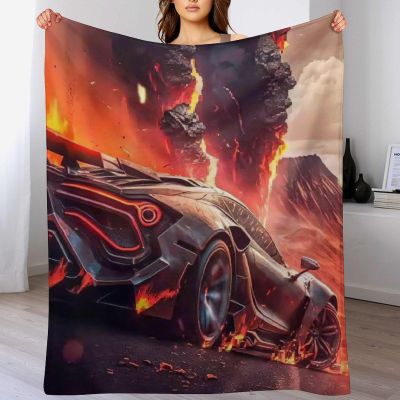 LTTTT Sports Car Throw Blanket for Bed, Sofa or Couch