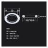 Sealing Washer, Silicone O-Ring Seal, Food-Grade VMQ Silicone, CS 5 mm, AD 15400 mm (OD view 2