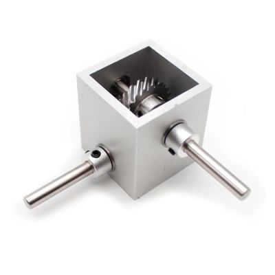 Right-Angle Bevel Gear Reducer, 1:2 Ratio, 10/20 Teeth, 6 mm