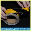 QUARKZMAN Reflective Safety Tape for Bicycles and Vehicles, Yellow/Black, 1 pc view 2