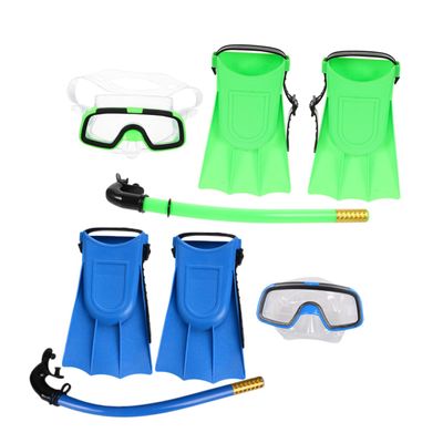 ibasenice Kids' Silicone Snorkel Set, Leak-Resistant and Adjustable