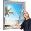 Window Insect Screen, 150 x 150 cm, White, Self-Adhesive Mosquito Net view 1