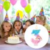 Rainbow Birthday Number Candle, Colorful Macaron Design view 3
