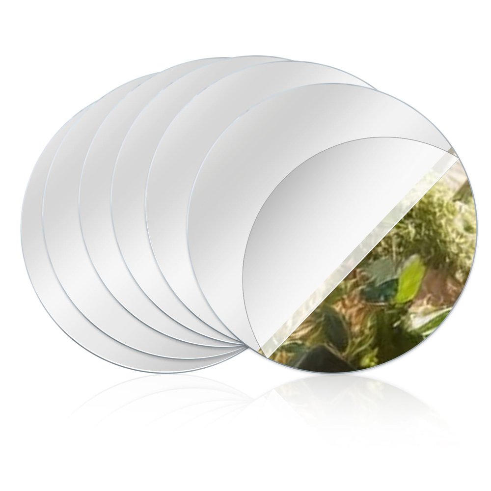QfwdfcTrenz 6-Pack Round Adhesive Mirrors