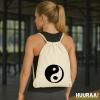 Huuraa Yin and Yang Drawstring Backpack – Taoism Gift view 2