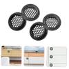 20 Black Stainless Steel Round Ventilation Grilles, 35 mm, for Cabinets view 2