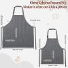 Livdouyu Kitchen Apron Set for Women and Kids, 2 Adjustable Aprons with Pockets view 2