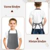 Livdouyu Kitchen Apron Set for Women and Kids, 2 Adjustable Aprons with Pockets view 3