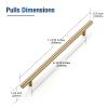 JOY DECOR Stainless Steel Cabinet Handles, 20-Pack, Champagne Bronze, 224 mm Hole Center view 3