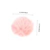 Homoyoyo 4 Pack Pink Faux Fur Pom Poms with Pins view 2