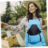 ifundom Cotton Canvas Fruit Harvest Apron with Large Opening, Adjustable Belt, and Small Pockets for Garden and Farm view 4