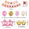 batnite 10th Birthday Balloons for Girls, Pink - Happy Birthday Banner view 2