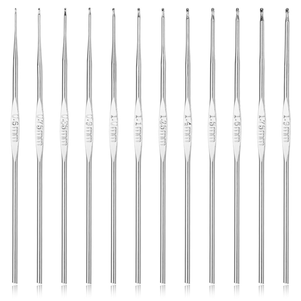 Prasacco 12-Piece Small Crochet Hook Set