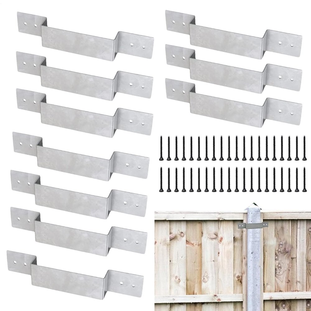 Fence Post Brackets for Concrete or Wood – 10