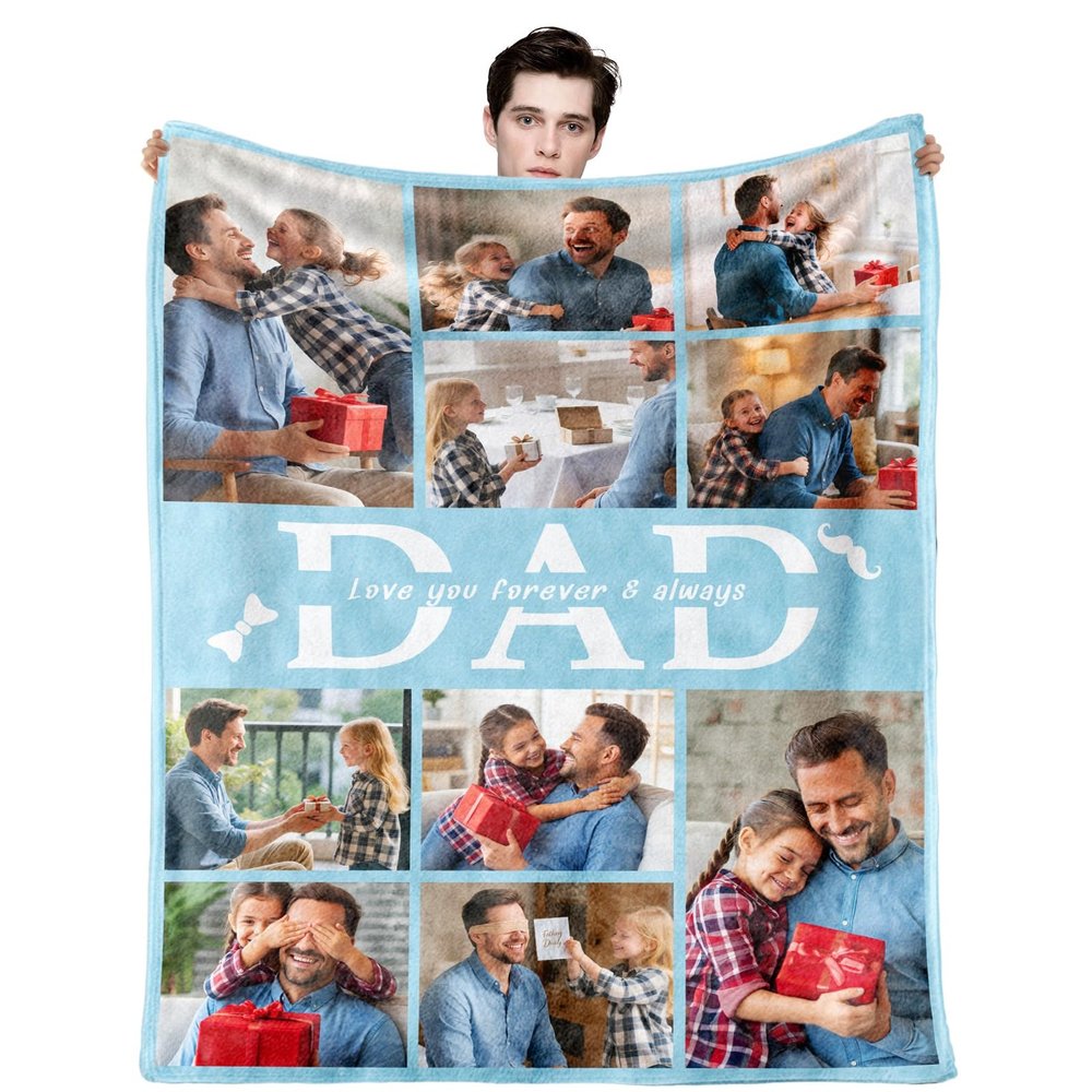 Sleeleece Personalized Photo Blanket