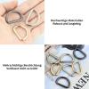 EUGENEKELLY Half-Round D-Ring, Metal D-Ring, 33 Pack view 3