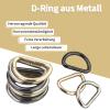 EUGENEKELLY Half-Round D-Ring, Metal D-Ring, 33 Pack view 4
