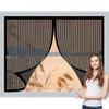 Magnetic Fly Screen for Balcony Door, 77 x 126 cm, Adjustable, Black view 1