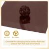 PATIKIL 100 Pcs Foil Paper Wrapper, 9x9cm Aluminum Foil Candy Paper, Brown view 4